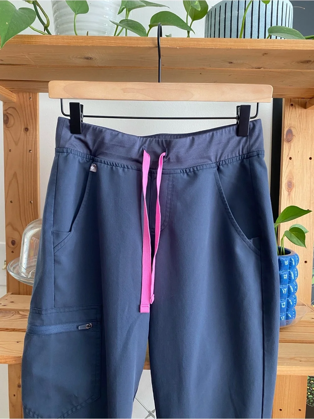 FIGS Pink Gray Zamora Jogger Scrub Pants Bundle XS Tall